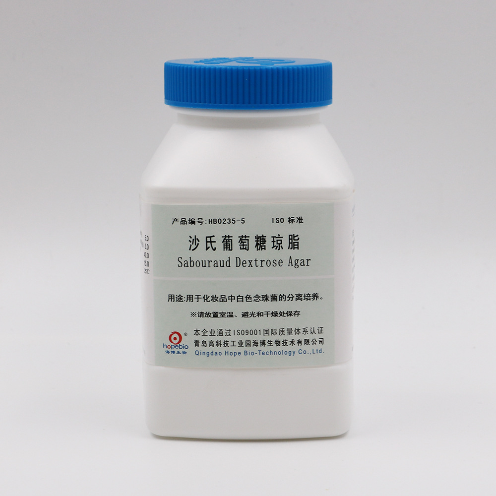 沙氏葡萄糖琼脂Sabouraud’s Glucose Agar  	HB0235-5 250g