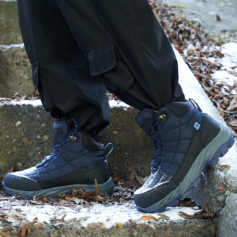 Wool Fur One Wool Boots Men's Coldproof Boots Padded Thickened Outdoor Tall Cotton Boots_voghion.com