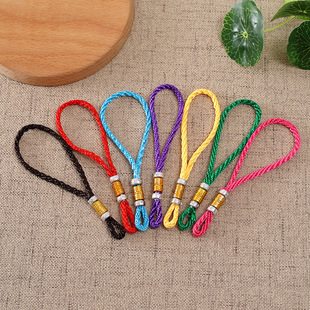 Manufacturers in stock solid color hanging rope text play hand piece hanging rope national style Chinese knot hanging rope hanging rope