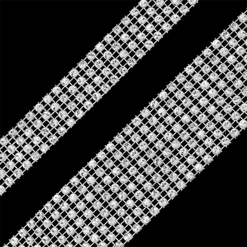 4 filas + 8 filas malla de perforación Amazon oro plata hueco línea taladro partido decoración vacío galvanoplastia fila taladro en stock 10Y