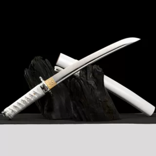 龙泉市刀剑1045中碳钢影视冷兵器日式肋差指挥打刀防身宝剑未开刃