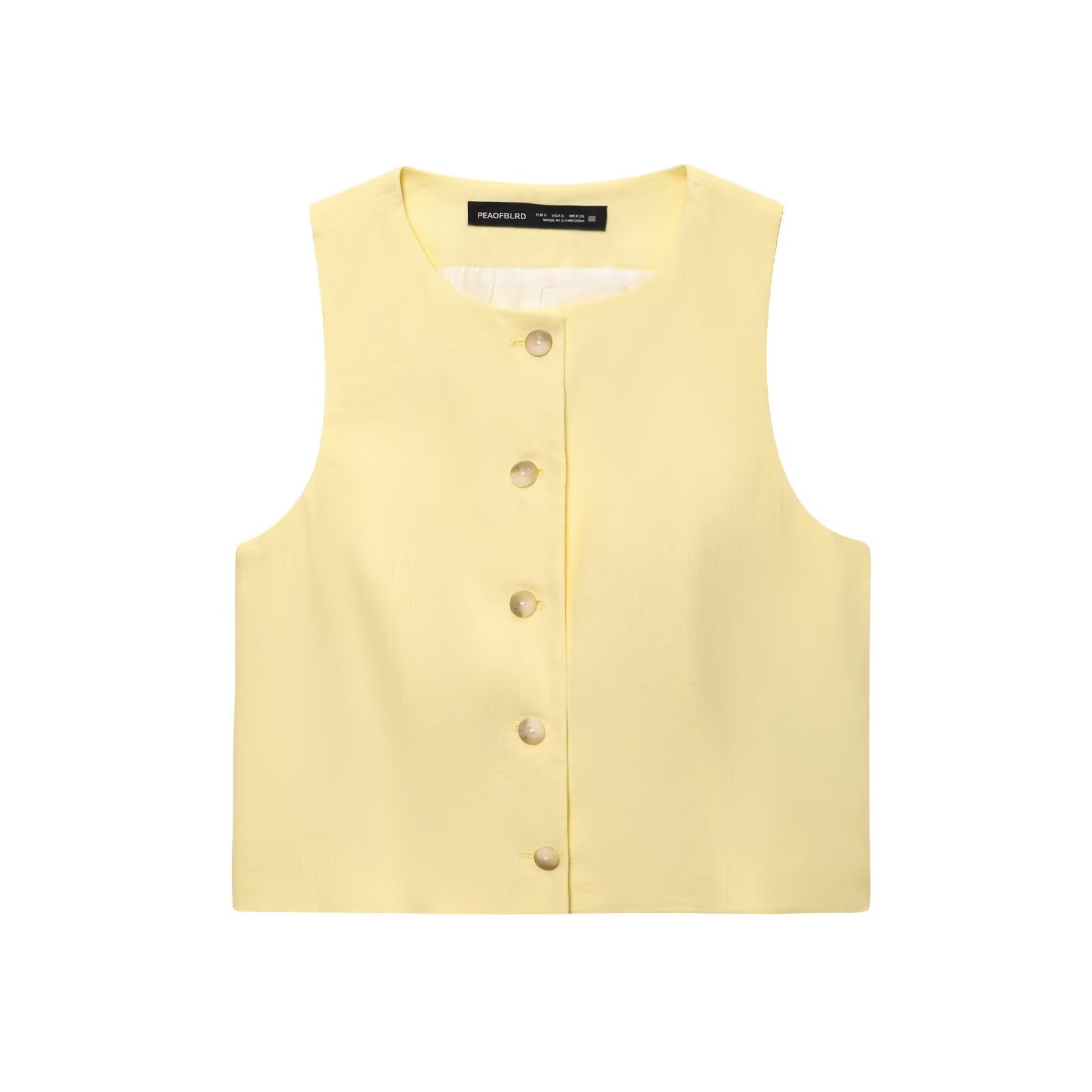 Zg Export 2025 New Summer Women's Linen Back European and American Style Fashionable Simple Vest Casual