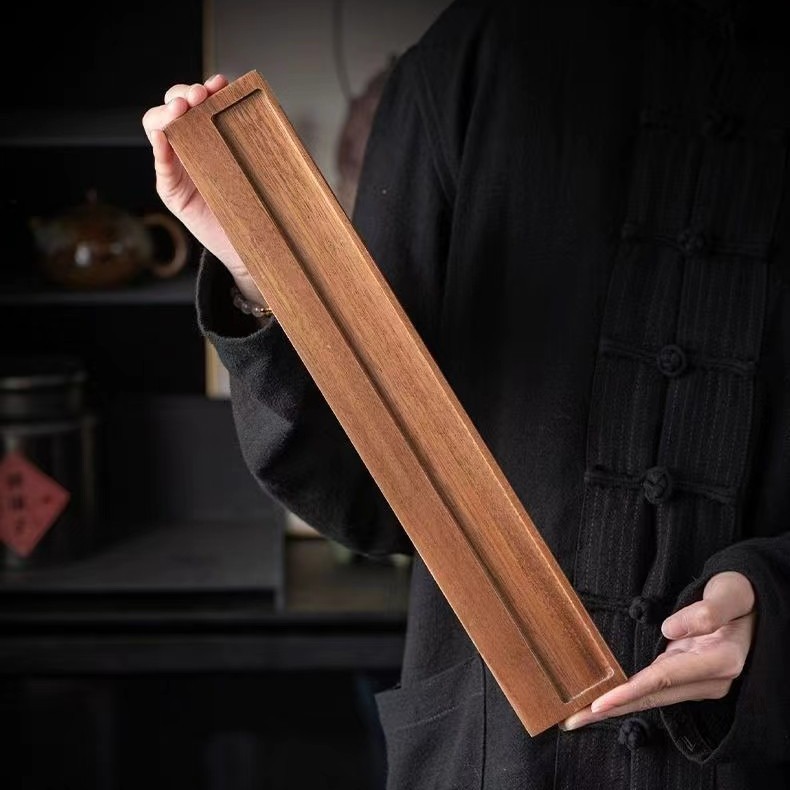 Taza de té casera de nuez en la mesa Taza de té de almacenamiento de madera sólida colgante al revés Taza de drenaje de agua Taza de taza simple