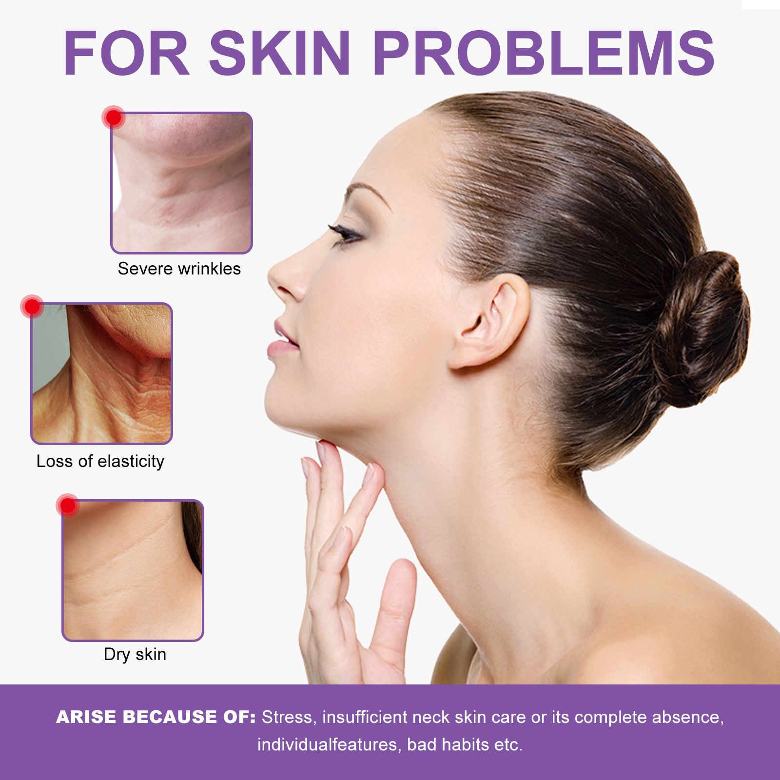 Creme Firmador para Pescoço Hoygi para clarear linhas, hidratar, resistir a rugas, firmar e iluminar a pele, cuidados com o pescoço_voghion.com