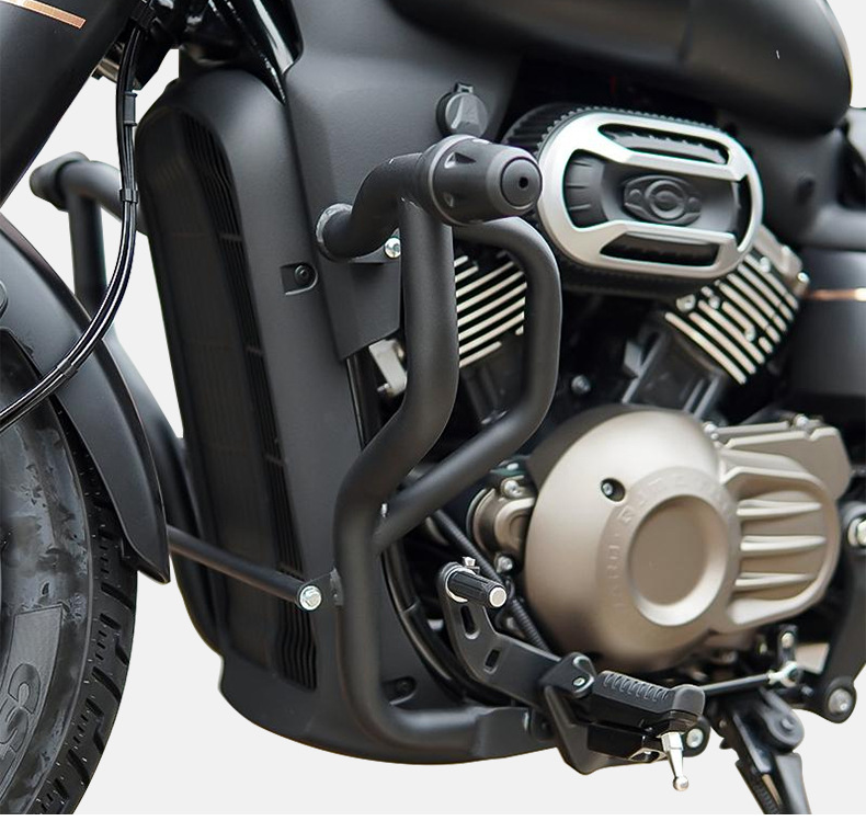 Suitable for Qianjiang Flash 400 Bumper Anti-collision Anti-drop Bars Motorcycle Front Bars Competitive Bars Modified Accessories