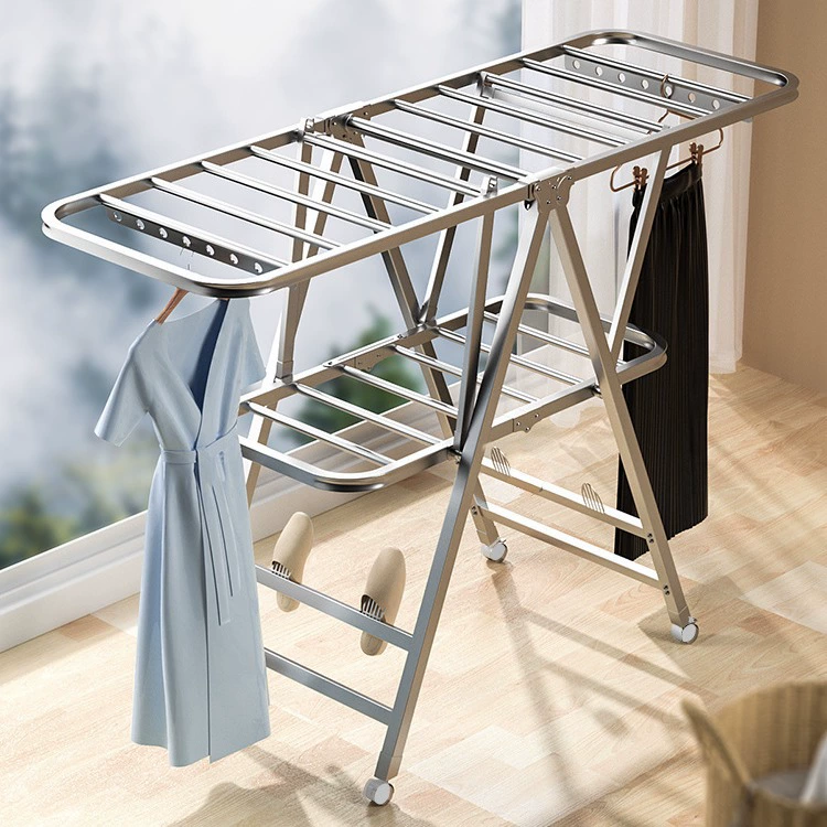 Вешалка для сушки от пола до потолка складной внутренний и наружный балкон дома из нержавеющей стали крыло детское детское подгузник прохладный солярий