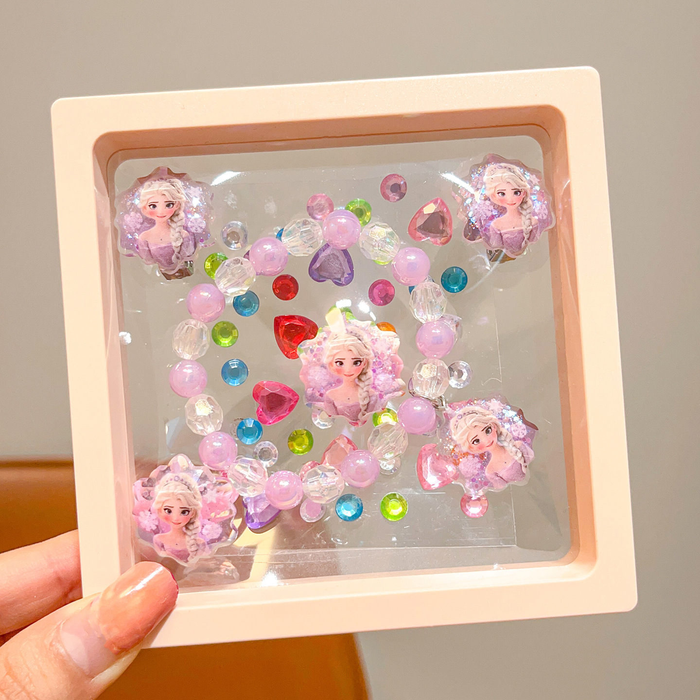 Linda niña nueva pulsera de princesa de dibujos animados niños Anna Aisha colgante pulsera cadena de joyería para niñas de nicho