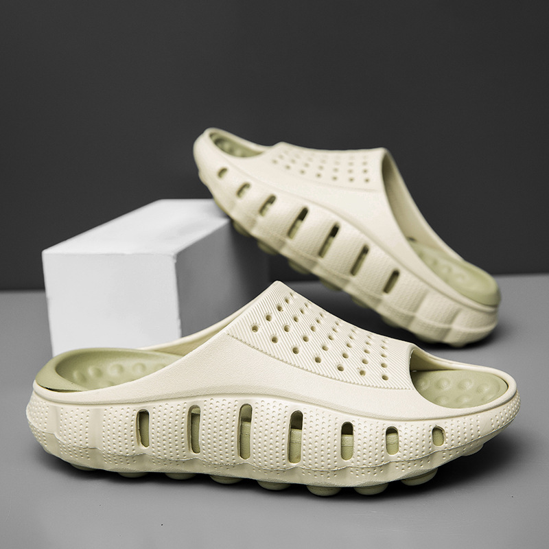Unique Stylish Thick-Soled Outdoor Sports And Leisure Couple's Massage Soft-Soled Slide Top Quality Sandals For Men_voghion.com