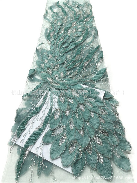 Nueva industria pesada tridimensional tela de encaje moda lindos cosplay flores de hadas vestido tela image 8