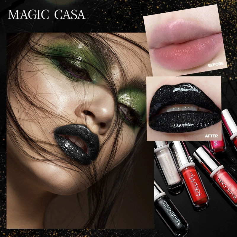 MAGIC CASA Lip gloss, lipstick, intense hydration, halloween, (Cross-border trading)
