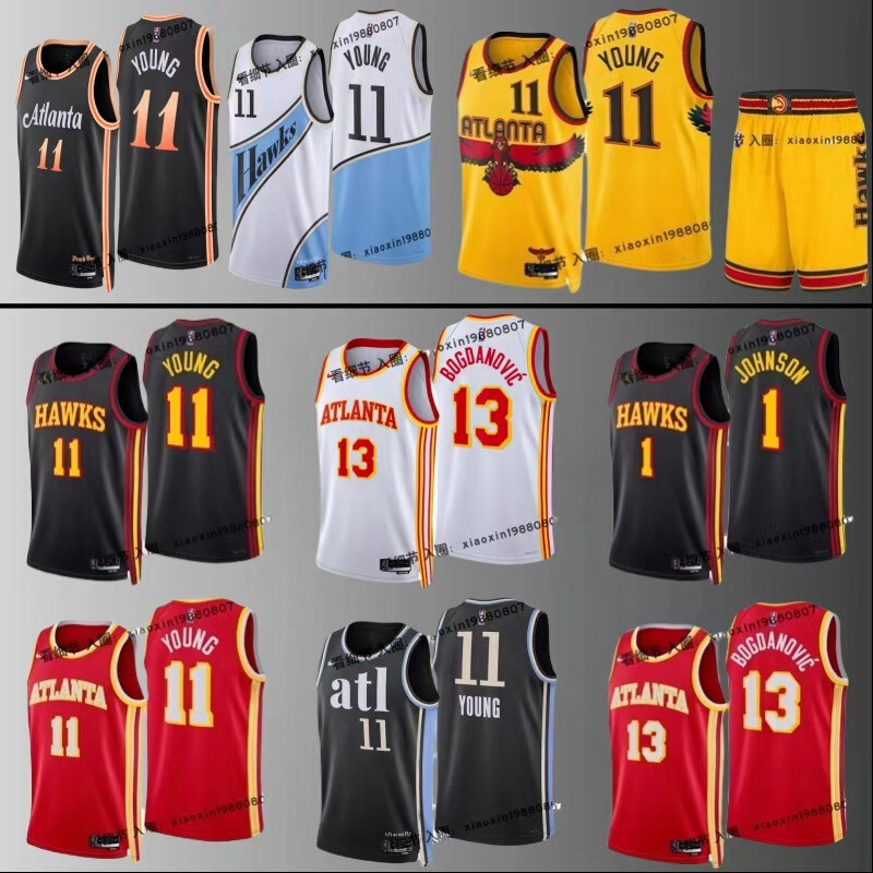 Nba Jersey Hawks No. 11 Trae Young No. 5 Murray No. 15 Carter City Edition Hot-Pressed Basketball Uniform
