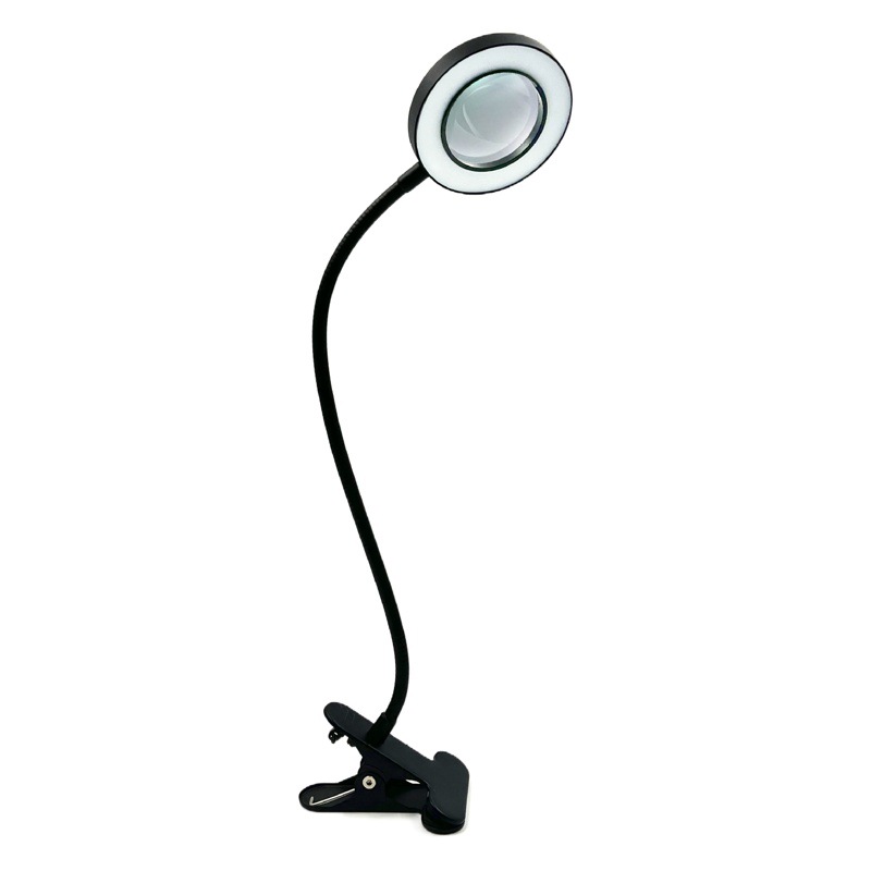 Lupa con luz tatuaje bordado belleza aprendizaje Trabajo luz regulable color mezcla manguera universal protección para los ojos lectura clip Luz