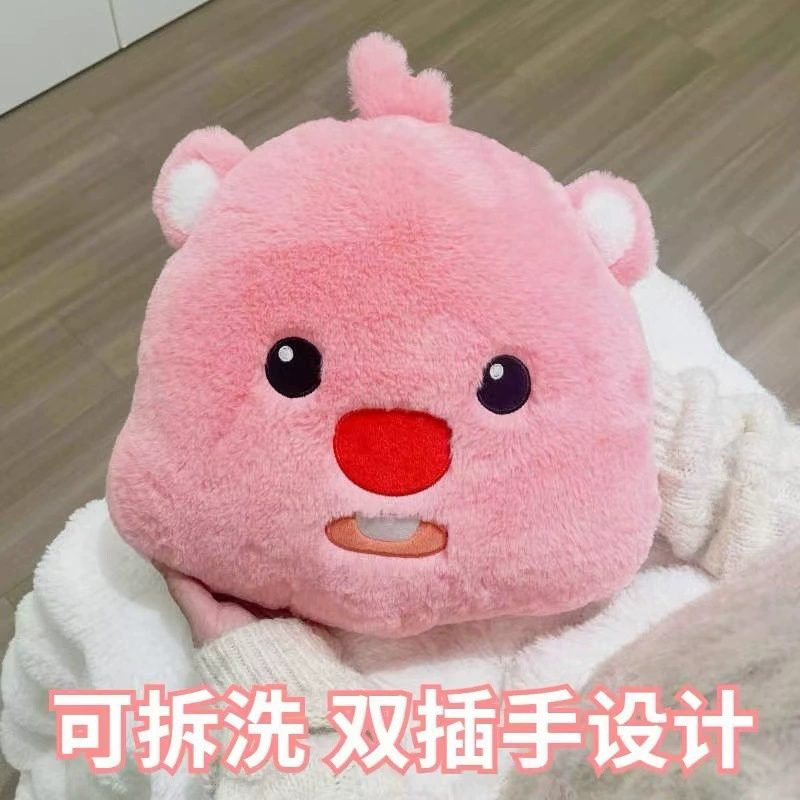 Winter cute plush doll for students, water container