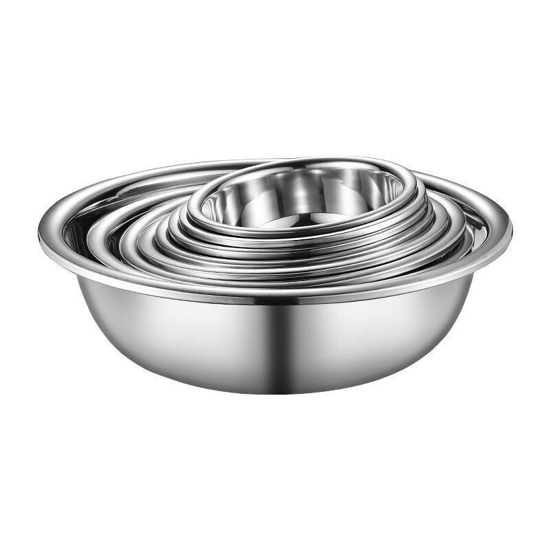【送料無料】304ステンレス洗面器 特大80大洗面器 業務用バケツ洗面器 増厚深め 浴室洗濯洗面器|undefined