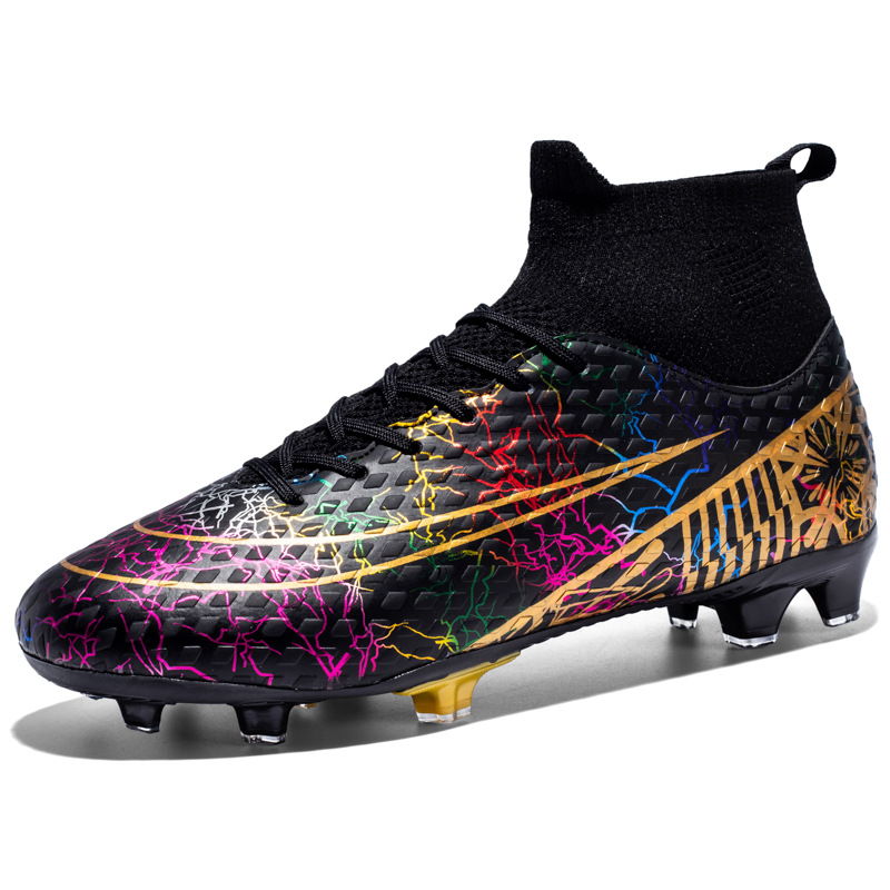 Nuevos zapatos de fútbol transfronterizos, zapatos de fútbol de clavos cortos y largos, zapatos de entrenamiento de césped de tamaño grande.