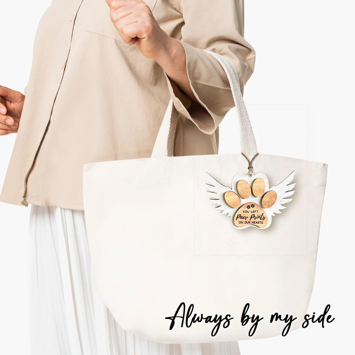 Garra de perro transfronteriza colgante de madera árbol de Navidad casa bolsa colgante decoración mascota recuerdo