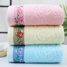 棉32股毛巾批发加厚家用素色洗脸面巾情侣礼品家居日用毛巾批发
