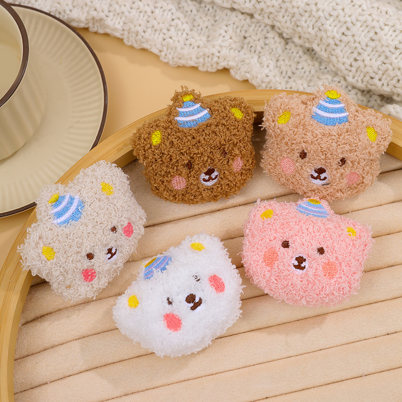 Cute plush cartoon hair accessory