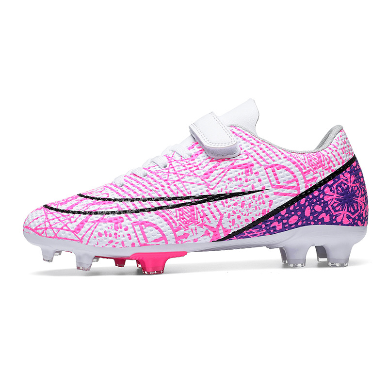 Fábrica baja velcro estudiantes entrenamiento diario zapatillas de fútbol transfronterizas Amazon largo clavos cortos zapatos de fútbol juveniles