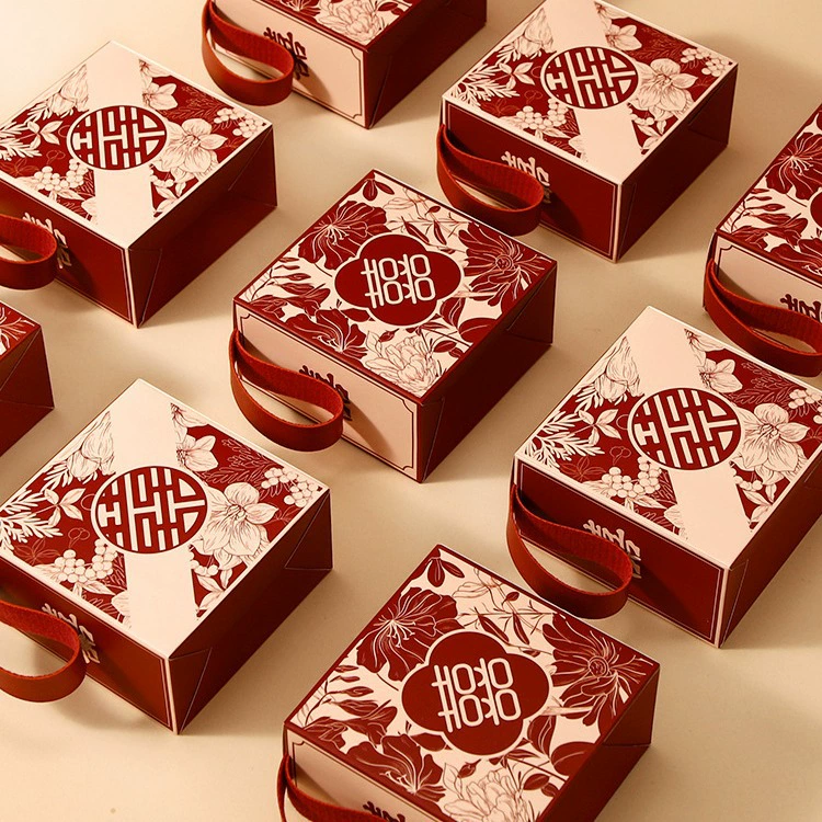 Коробка конфет 2025 новая свадебная свадебная подарочная коробка сахарная коробка свадебная коробка конфеты китайский стиль премиум чувство упаковочная коробка