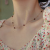 Cute chain for key bag  pomegranate, starry sky, necklace, sweater, internet celebrity, light luxury style