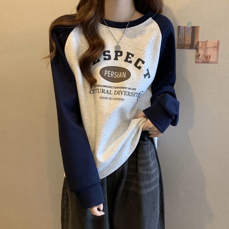 早秋の衛衣女春秋の薄いタイプはゆったりとしたデザイン感があります。|undefined