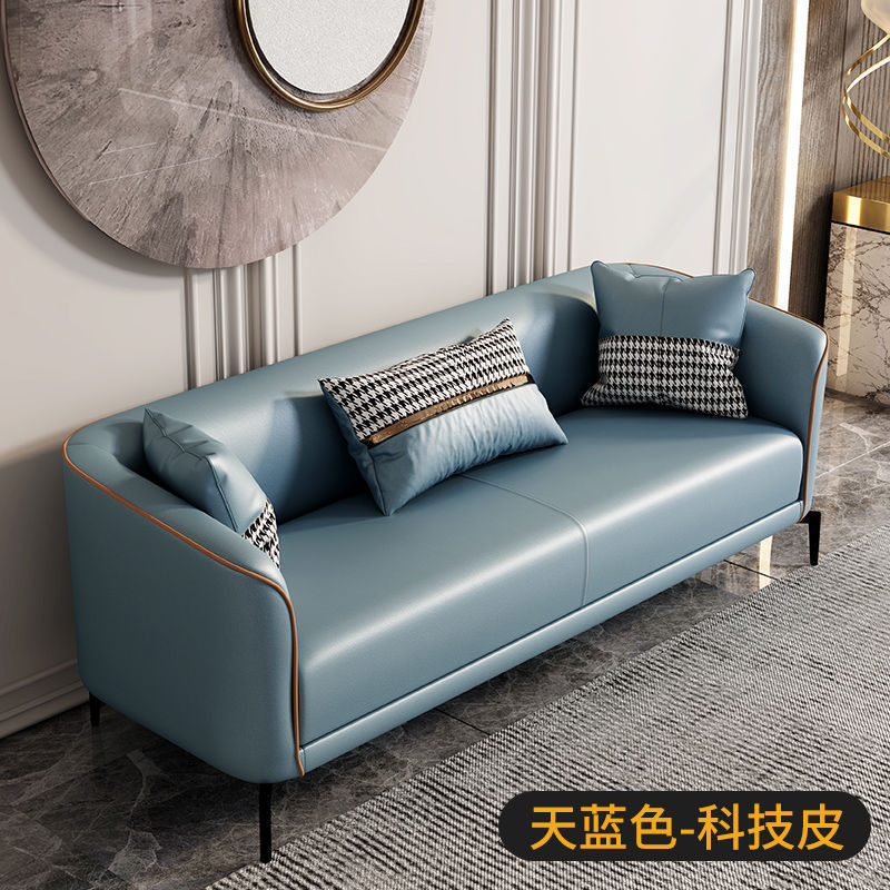 简易现代小户型出租屋客厅公寓网红双人位三人位科技布小沙发沙发|undefined