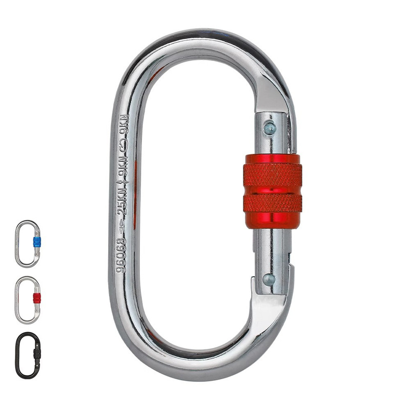 Yoga Hammock Link Ring Outdoor O-Ring Buckle Main Lock Carabiner Safety Buckle Steel Lock Buckle Climbing Equipment
