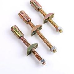 Half Moon Four-in-One Connection Bracket Bed for Assembled Wardrobe and Cabinet Screw Accessories Installation Screw Set Hammer Nut