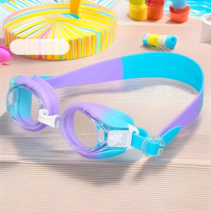 silicone children's waterproof professional swimming goggles…