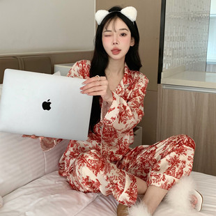 【富家千金】新年红睡衣套装Lucky Red Embroidery Pyjama