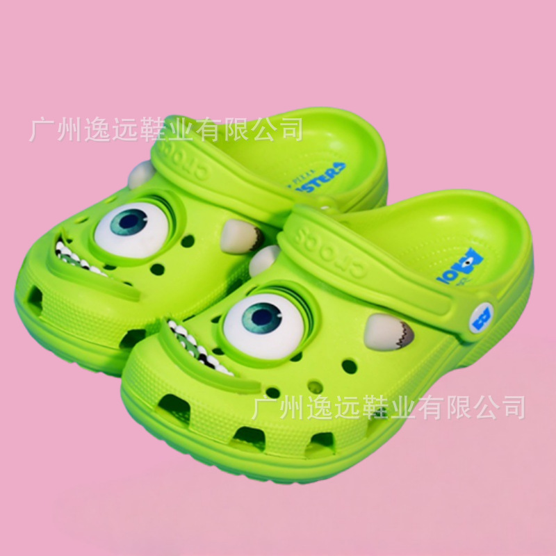 Nuevo monstruo eléctrico conjunto Cross Hole zapatos de moda para niños zapatillas de playa al aire libre