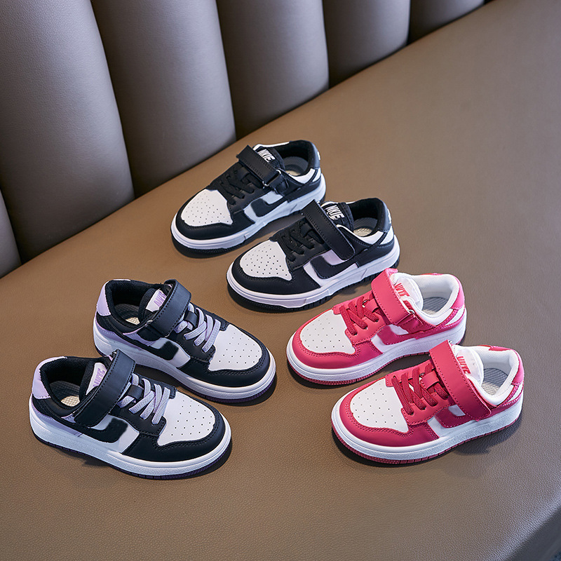 Children's Sports Shoes Black and White Panda Aj Kidsren's Shoes New Boys' Shoes Spring & Fall Girls' Sneakers Big Kidsren's Student Shoes