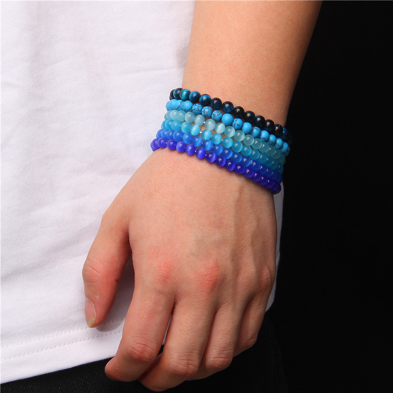18g Weight Bracelets Classification Natural Stone Chain Material 1 Piece Quantity Holiday, Daily Occasion natural stone Material Round Pattern Unisex Gender Beaded Design Casual, Simple Style Style Casual Simple Style Round Natural Stone Wholesale Bracelets 19
