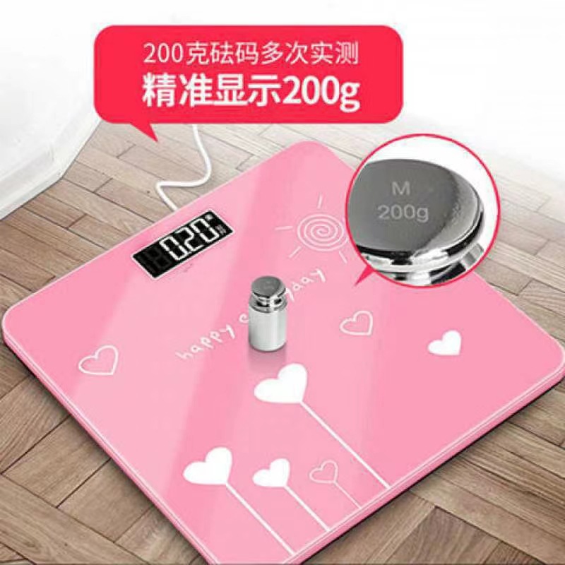 Electronic Scale for Charging, Household Precise Weighing, Health Scale for Girls, Family, Dormitory, Small Human Body Weight Scale