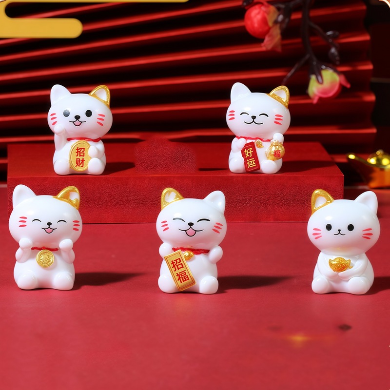 3D流沙画家居饰品乔迁装饰发财招财猫流水生财桌面摆件八方来财|undefined