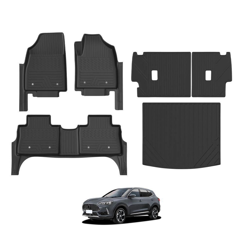 Txinrui Adecuado para MG hs MG Pilot Alfombrilla de piso para automóvil Pies de Tpe antideslizantes 5D para pisos Mat