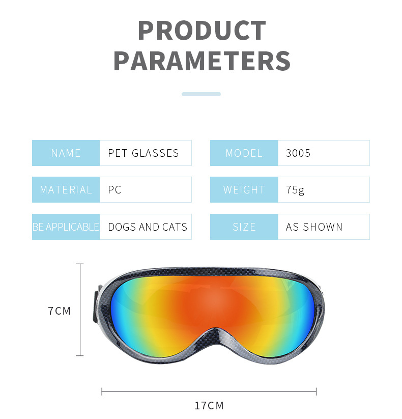Cool Dog Glasses Windproof for Outdoor Fun