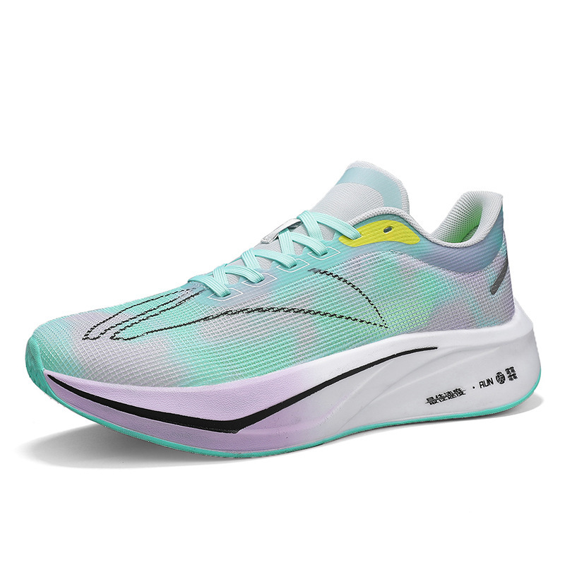 Feidian 4c zapatos para correr de tablero de carbono suela suave 2025 nuevo estudiante de deportes zapatos de rebote ultraligeros zapatos deportivos para correr para hombres