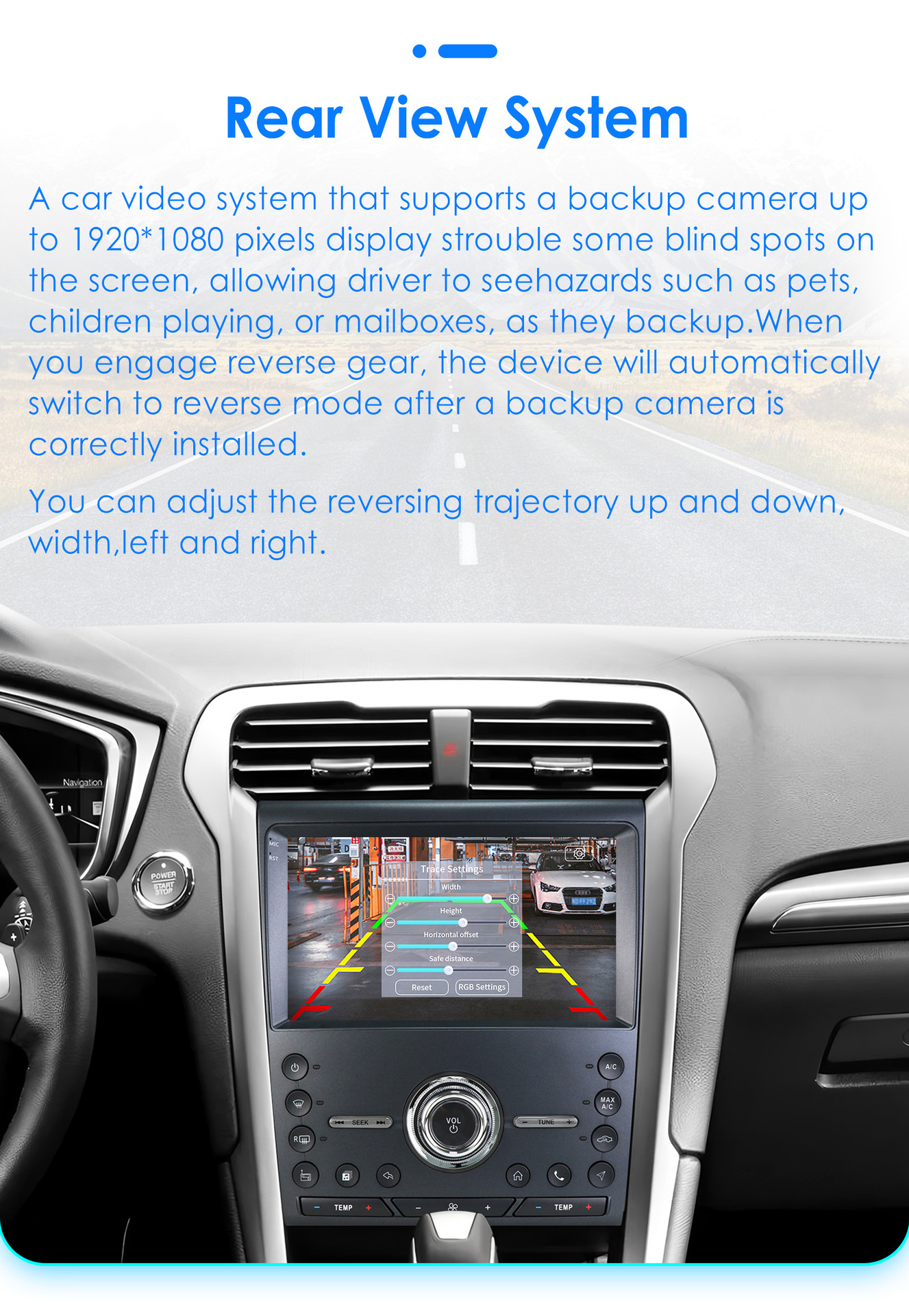 Compatible with Ford Mondeo and Ford Fusion 2nd generation (models 2013-2019) large-screen Android car navigation with CarPlay