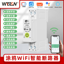 跨境 涂鸦WiFi断路器单相计量漏电过流过欠压重合闸定时手机远程