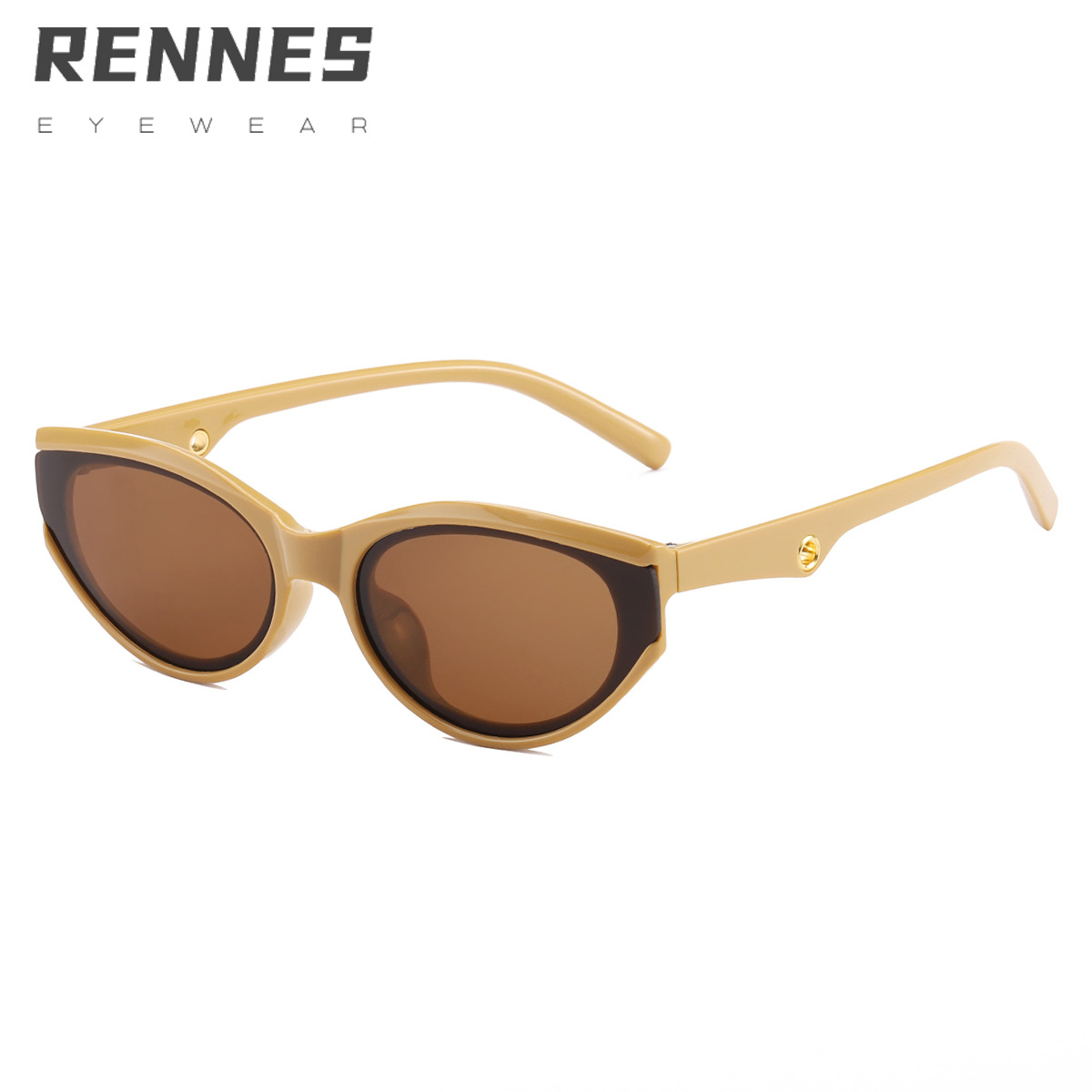 2021 nueva moda europea y americana Oval gafas de sol de marco pequeño gafas de sol de jalea personalizadas gafas de sol de moda transfronterizas