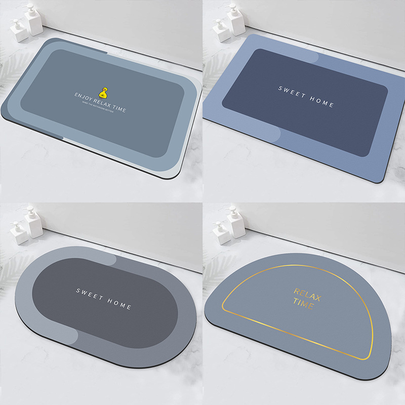 国境を越えた新型速乾浴室吸水マット滑り止め防汚マットトイレの入り口のじゅうたん家庭用浴室が寝ている|undefined