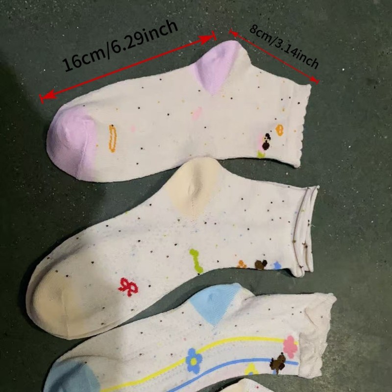 春夏の新作薄型中空パイルソックスメッシュプリント通気性イントレンディな子犬かわいいミッドチューブ多用途ストッキング|undefined