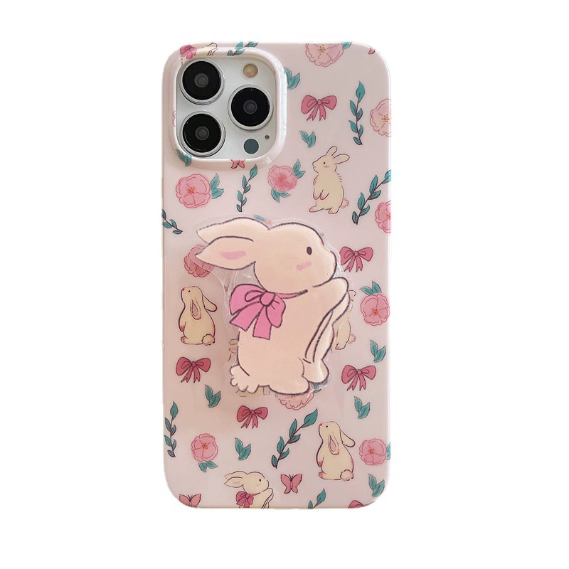 Яблоко, пурпурный кролик, трубка, iPhone 13, iPhone13 Pro, совместимый чехол, 14, 14promax, iphone
