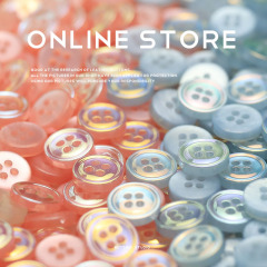 Mosnきらびやかなabカラー四眼ボタン樹脂服部品メリヤスカーディガンアクセサリーアクセサリーシャツボタン