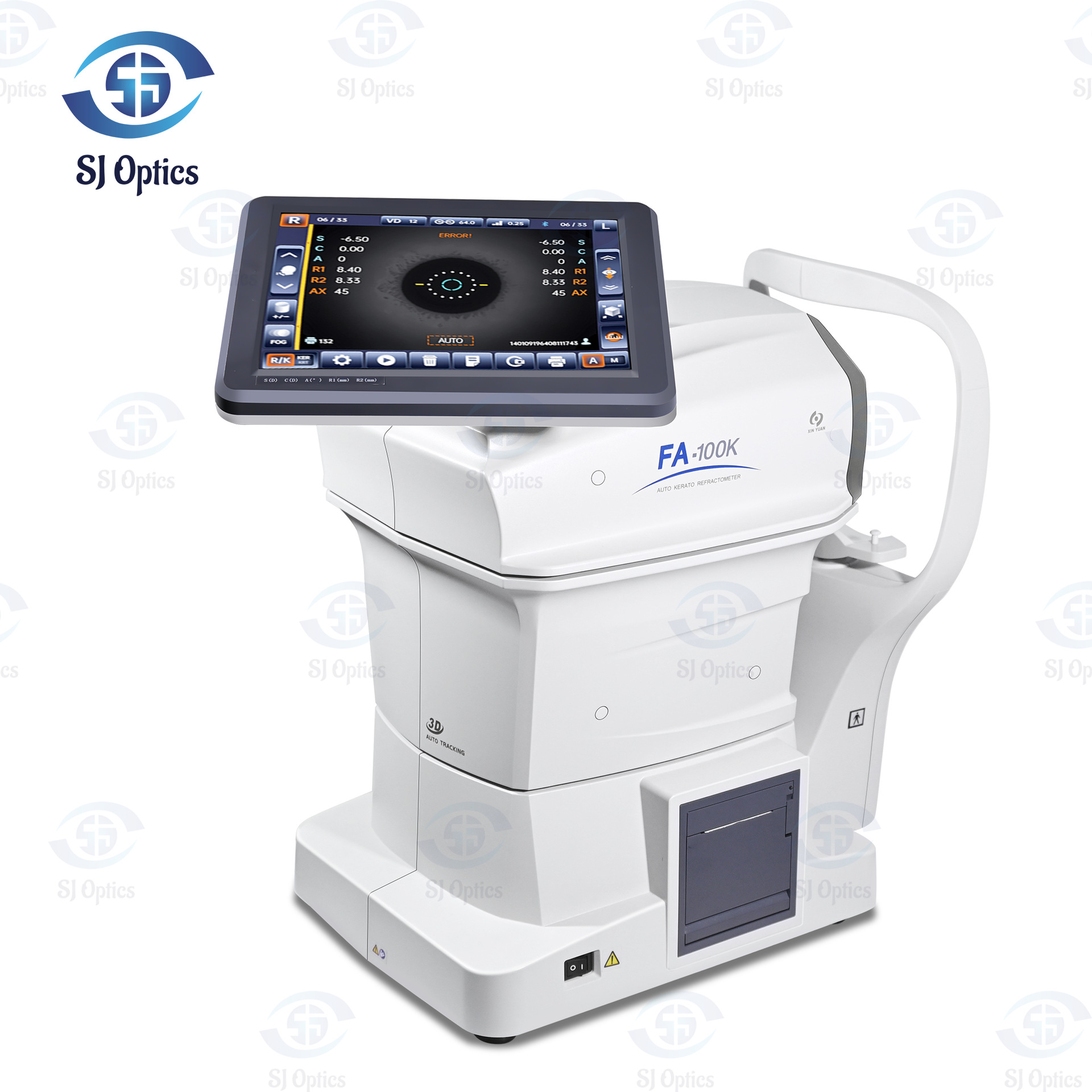 FA-100K nuevo equipo de óptica multifuncional, instrumento, detector óptico, optometrómetro de gafas de computadora totalmente automático