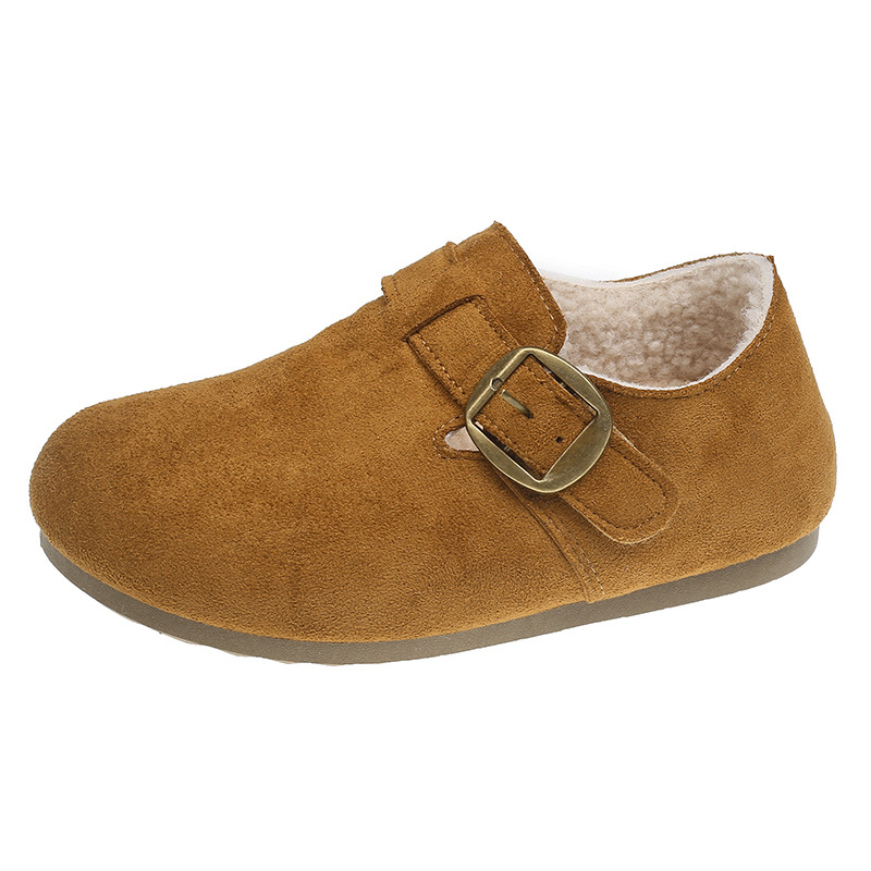 Zapatos Birken para mujeres 2026 nuevo cuero esmerilado todo incluido otoño y invierno más terciopelo grueso versátil antideslizante casual zapatos de mujer image 6