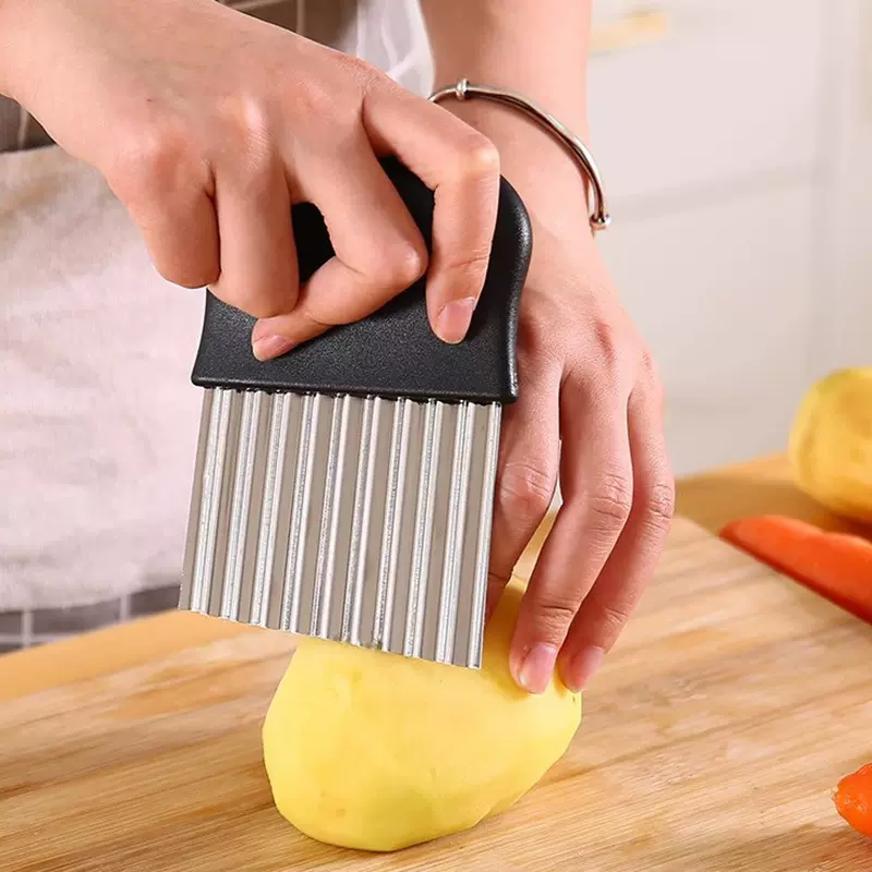 创意多功能切土豆丝波浪刀切条器厨房狼牙土豆刀切片器薯条切菜器