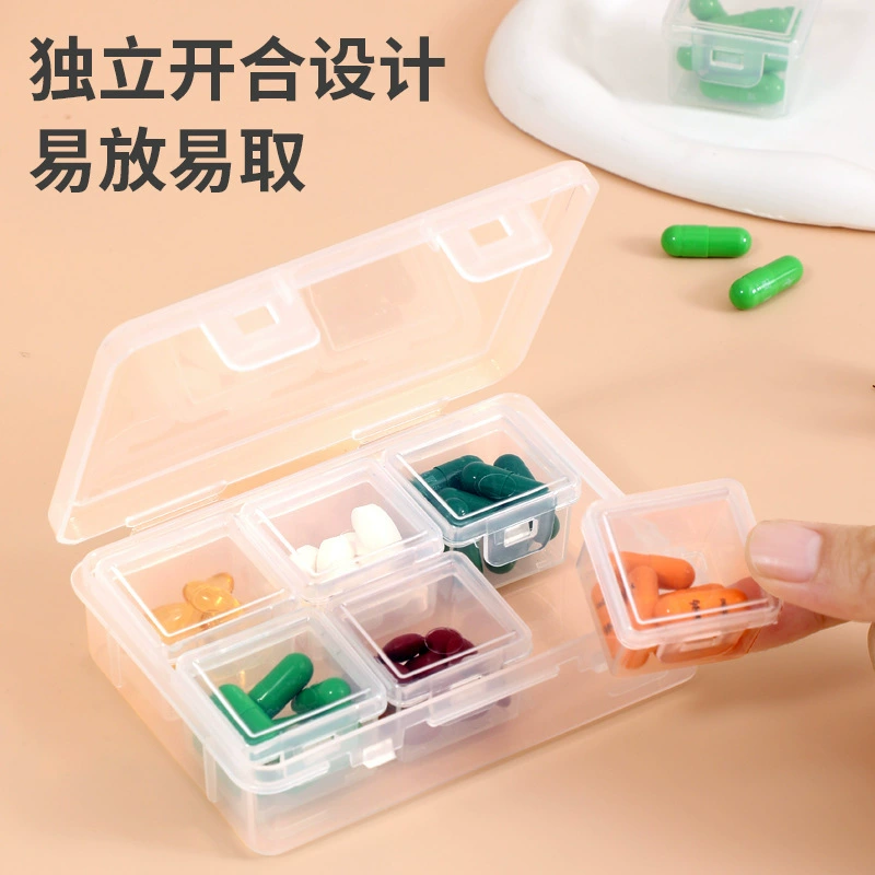 Большая емкость коробки для ногтей коробки для ювелирных изделий пыленепроницаемая коробка для ювелирных изделий мини-портативная коробка для хранения таблеток капсулы герметичная коробка для хранения